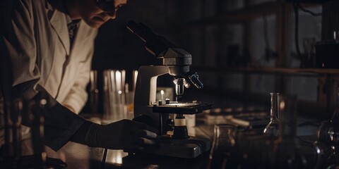 Scientific Microscope for Use in Laboratory Research