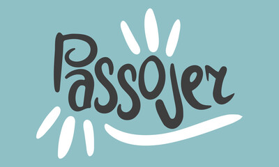 Passover. Handwritten vector lettering. Unique hand drawn nursery poster. Cute phrases. Ink brush calligraphy. Scandinavian nordic style quote. Poster design, t-shirt print. Illustration art