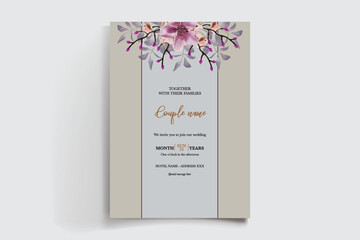 BRIDAL SHOWER FLORAL INVITATION TEMPLATE