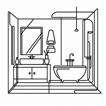 recommend clip art: Minimalist Line Art Simple continuous line art focusing on the f