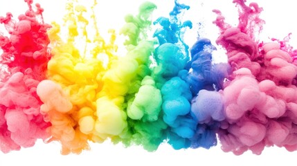 Abstract Rainbow Ink in Water