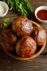 Homemade cutlets from minced meat