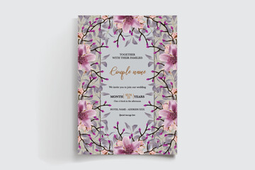 BRIDAL SHOWER FLORAL INVITATION TEMPLATE