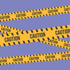 Warning tape illustration. construction caution stipes vector icon. warning sigh illustration