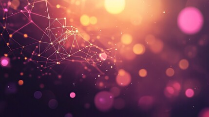 Advanced technology network background illustrating interconnected digital nodes, data transmission lines, futuristic circuitry, and high-tech patterns for modern tech designs and digital projects