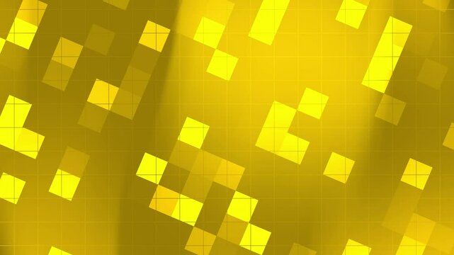 Yellow squares pattern gradient background