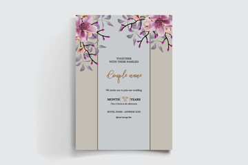 BRIDAL SHOWER FLORAL INVITATION TEMPLATE