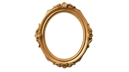 This sophisticated vintage gold frame, featuring intricate designs and an oval shape, is ideal for displaying art or cherished memories. Its transparency enhances versatility