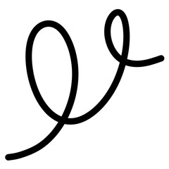 Abstract decorative doodle line design