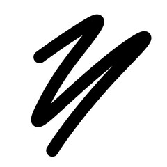 Abstract doodle shape element design. Abstract paint brush design.