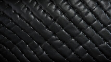 Fototapeta premium Abstract black luxury leather texture background