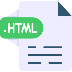 Fototapeta premium HTML Icon