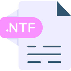 Fototapeta premium NTF Icon