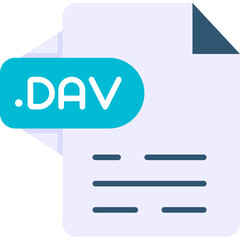 Obraz premium DAV Icon