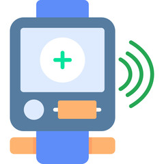 Obraz premium Wearable Health Tech Icon