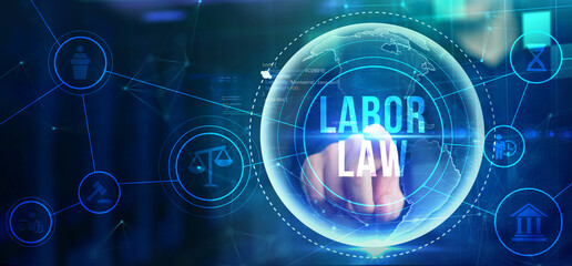 Business, Technology, Internet and network concept. Labor Law Lawyer Legal.