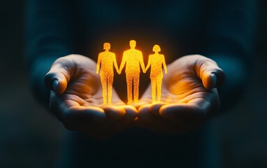 Obraz premium HR department holding quality employees in hands