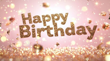 Celebratory birthday wishes festive setting graphic design sparkling environment upbeat viewpoint joyful concept for memorable celebrations