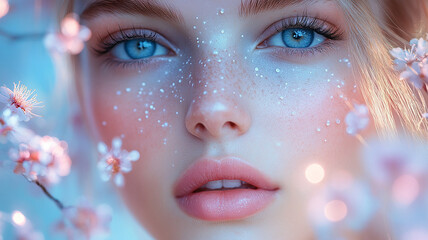 close up portrait of a woman