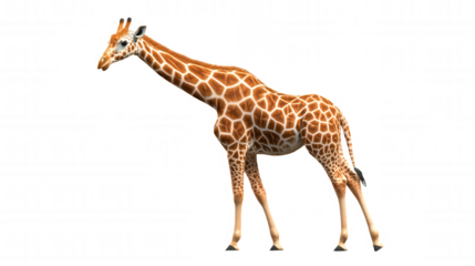 Giraffe Profile Portrait on Dark Surface Stock Photo #GiraffeWildlifePhotography #AnimalPortraits #DarkBackground #WildlifeStockPhotos