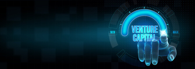 Start-up Funding Crowdfunding Investment Venture Capital Entrepreneurship Internet Business Technology Concept. 3d illustration