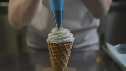 A person creating a softie