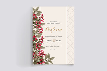 BRIDAL SHOWER FLORAL INVITATION TEMPLATE