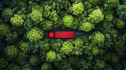 Truck in the Forest