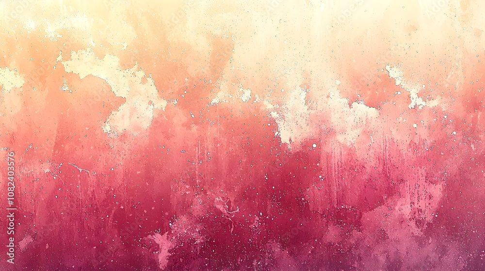 Poster elegant pastel gradient background with a soft seamless transition from coral to light peach featuri