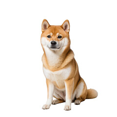 Shiba Inu isolated on transparent background