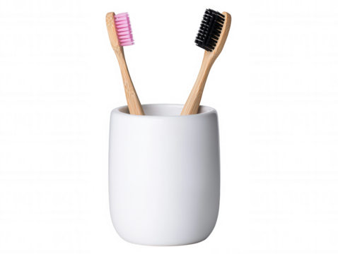 Product Display: Ceramic Cup with Unconventional Tools Inside