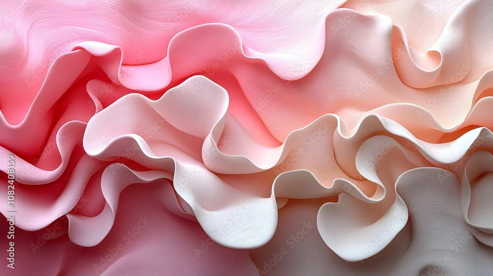 Poster exquisite pastel gradient background transitioning from soft buttercream to light pink featuring a s