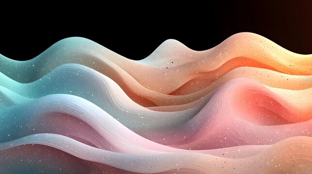 Elegant and soothing pastel gradient background with a subtle noise texture blending soft mint and pink tones  Designed for versatile use as a poster backdrop or other creative projects