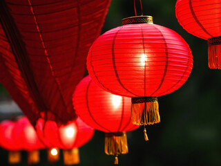 Obraz premium Chinese Red Lampion Hanging