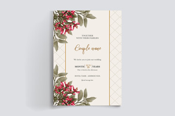 BRIDAL SHOWER FLORAL INVITATION TEMPLATE