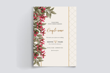 BRIDAL SHOWER FLORAL INVITATION TEMPLATE