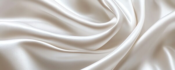 Obraz premium Elegant Satin Finish White Wallpaper