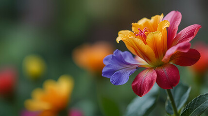 Obraz premium yellow and red flower