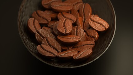 coffee beans in a bowl