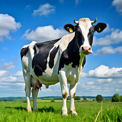 holstein cow standing