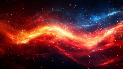 Fototapeta premium Vibrant Cosmic Energy Background. Generative AI