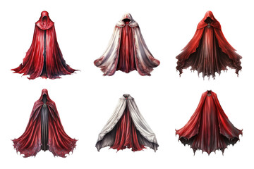 Obraz premium Cult Cape Watercolor Collection Bundle Set Isolated on a Transparent Background