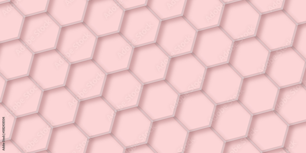 Poster abstract background colorful hexagon with seamless geometric pattern texture design. futuristic geom