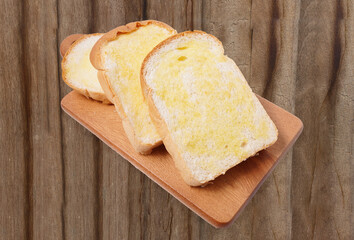 Grilled Chicken Breast Marinated in Pepper food on brown old wood