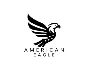 American Eagle logo design icon symbol vector illustration.