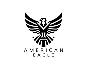 American Eagle logo design icon symbol vector illustration.