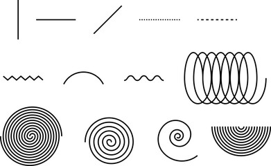 Types of geometric lines. Different types of line.
