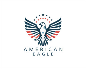 American Eagle logo design icon symbol vector illustration.