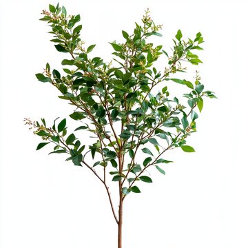 rose myrtle plant on white background. plant is isolated,generative ai