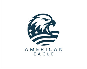 American Eagle logo design icon symbol vector illustration.